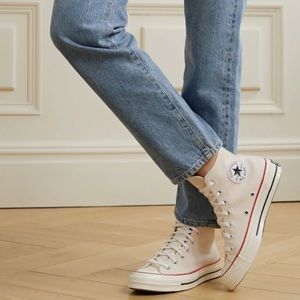 High-top Chuck Taylor Converse sneakers in canvas color
